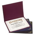 Burgundy Red Certificate Folder